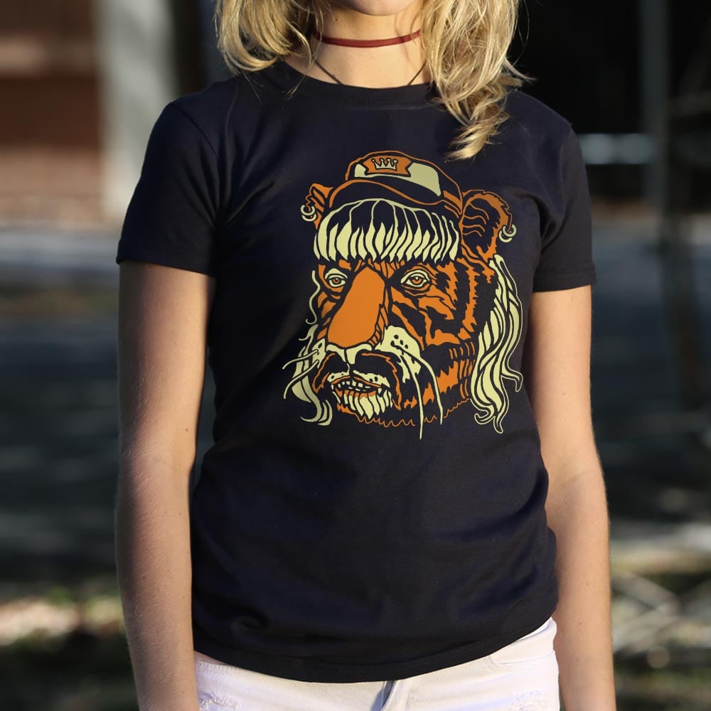 Tiger Man Mullet Half Man Half Tiger Face
