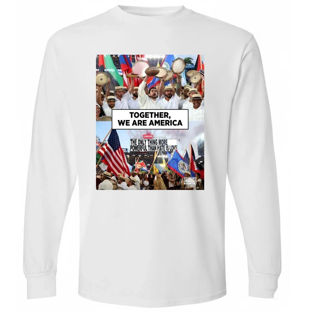 Together We Are America The Only Thing More Powerful Than Hate Is Love Shirt