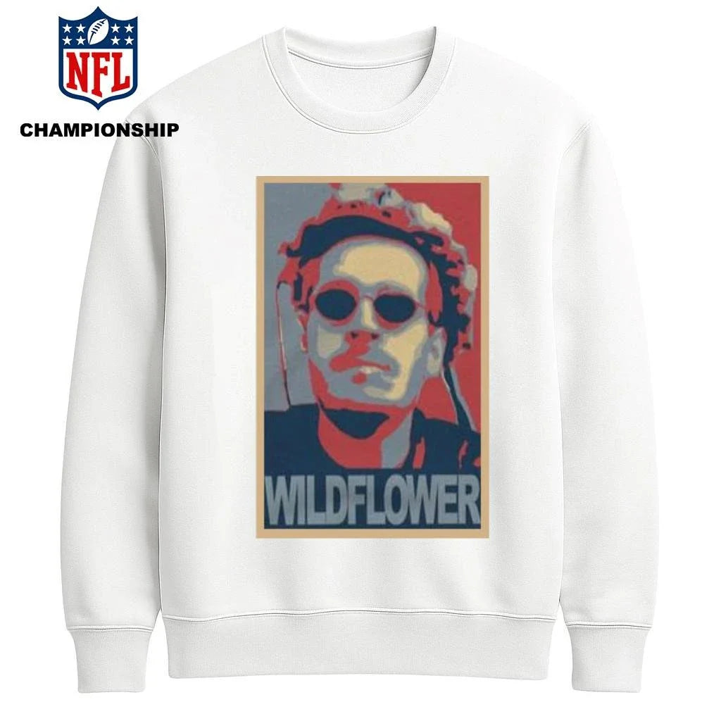 Tom Grossi Wildflower Turquoise Graphic Shirt