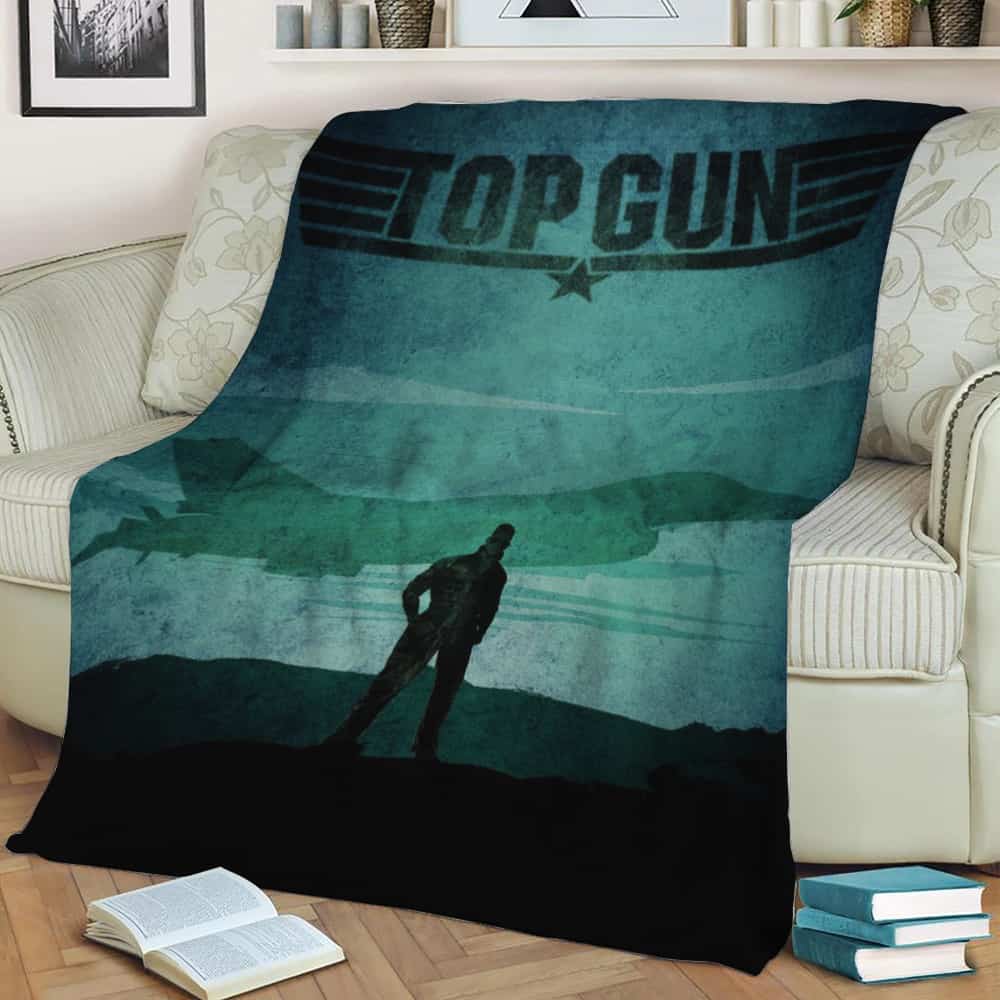 top gun Fleece Throw Blanket