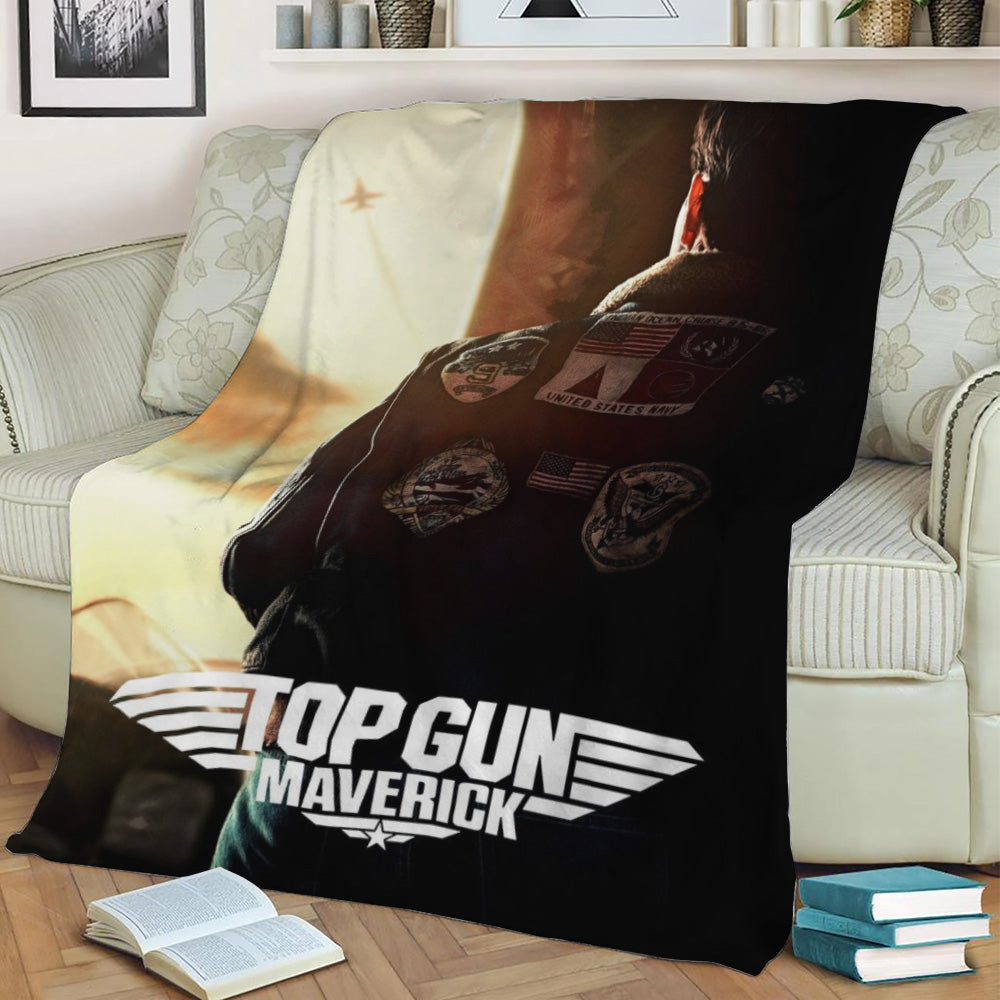 top gun maverick Fleece Throw Blanket