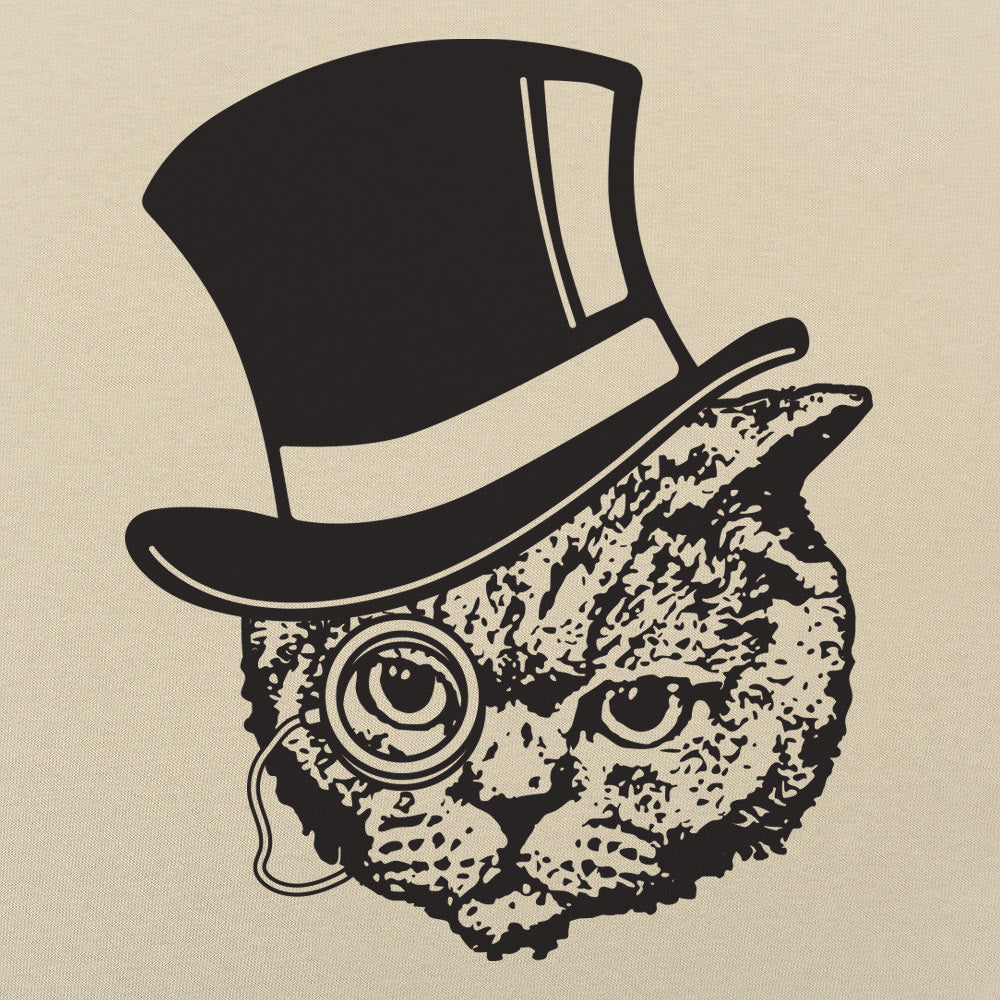 Top Hat Cat with Monocle Fancy Feline Gentleman