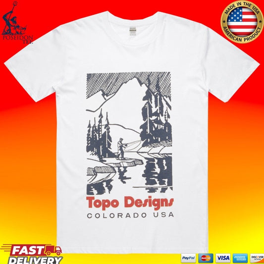Topo Designs Colorado Usa Mountain River T-shirt