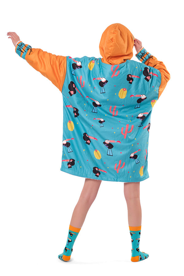 Toucan Hoodie Blanket