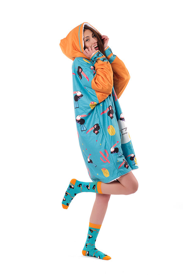 Toucan Hoodie Blanket