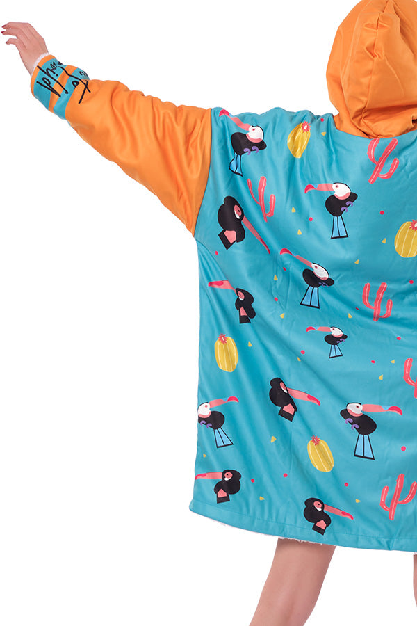 Toucan Hoodie Blanket