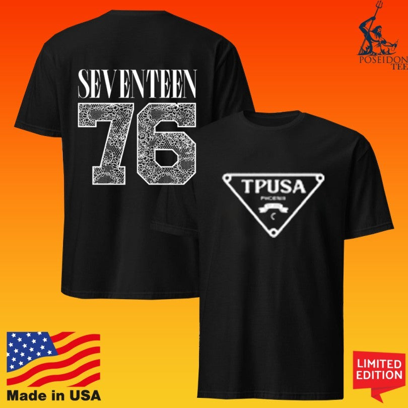 Tpusa Seventeen 76 Noir T-shirt