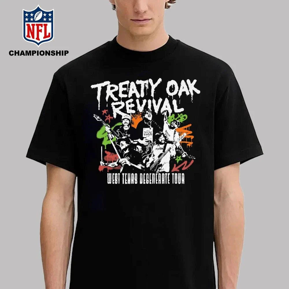 Treaty Oak Revival 2026 Tour West Texas Degenerate Tour Shirt