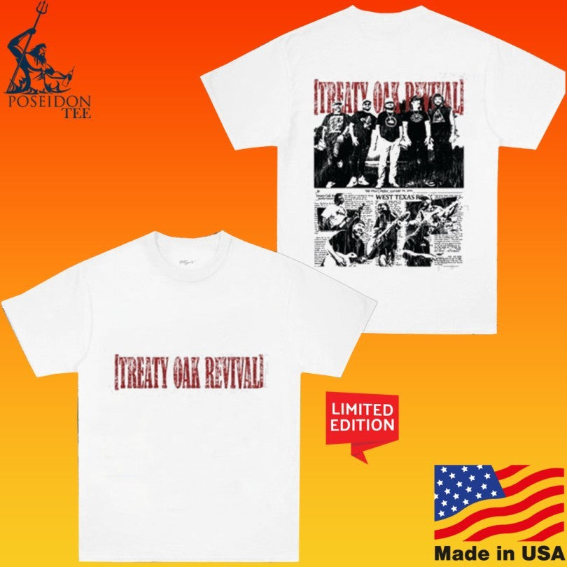 Treaty Oak Revival Newspaper T-shirt