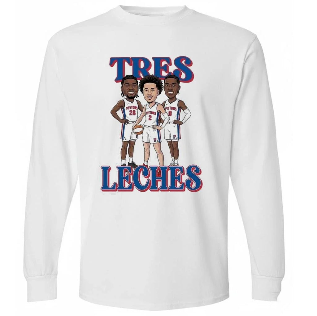 Tres Leches Detroit Pistons Isaiah Stewart Jalen Duren Cade Cunningham Shirt