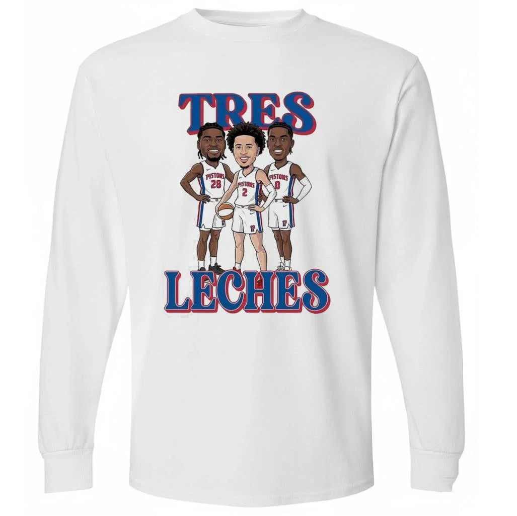Tres Leches Detroit Pistons Isaiah Stewart Jalen Duren Cade Cunningham Shirt