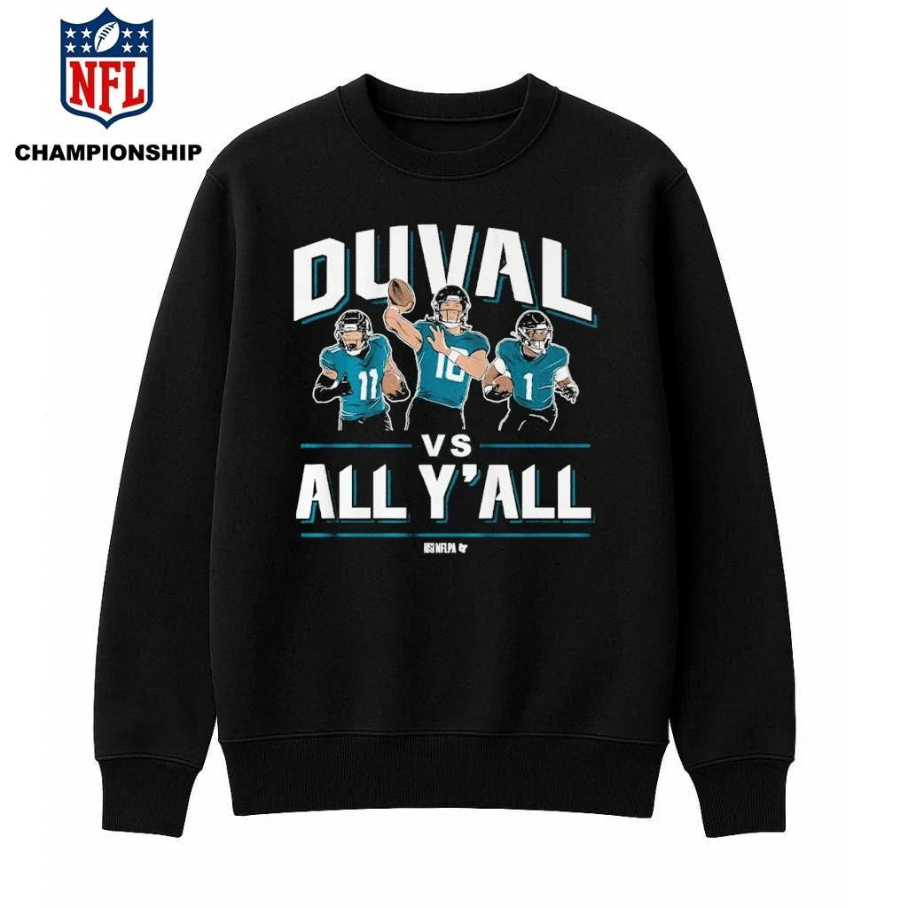 Trevor Lawrence, Travis Etienne, &amp; Parker Washington Duval vs. All Y’all Shirt