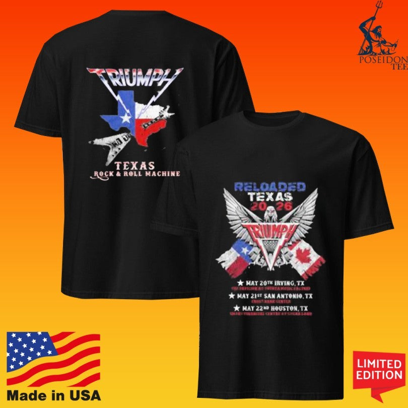 Triumph X Texas Rock And Roll Machine T-shirt