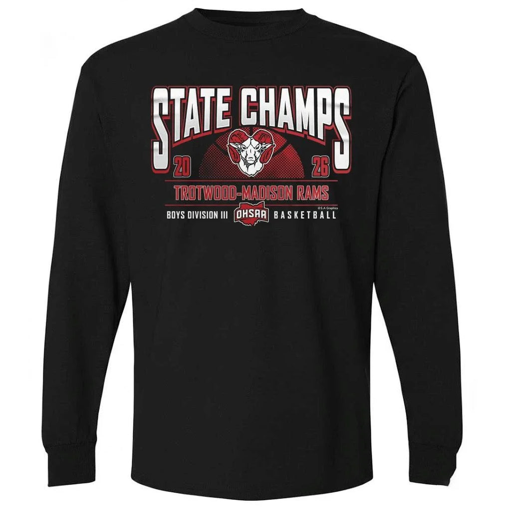 Trotwood Rams 2026 OHSAA Boys Basketball D3 State Champions Shirt