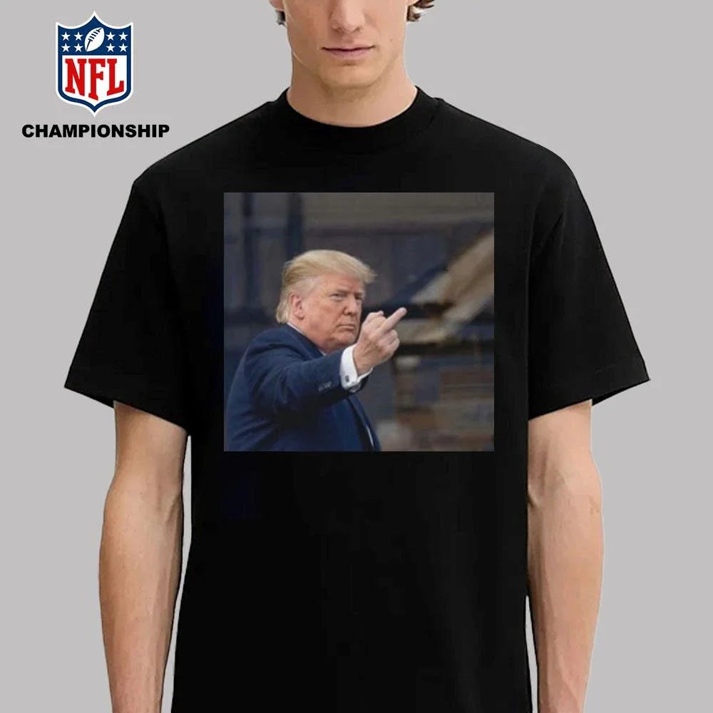 Trump Flips Off Middle Finger On Michigan Shirt