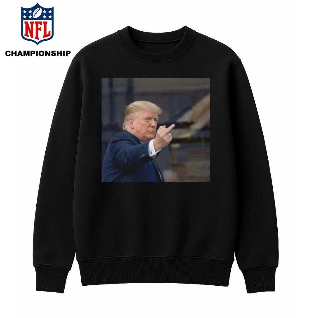 Trump Flips Off Middle Finger On Michigan Shirt