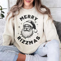 Merry Rizzmas Funny Shirt Retro Santa Rizzler Santa Claus Shirt Rizz Em Shirt Rizzler T-Shirts