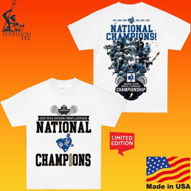 Tufts Jumbos 2026 DIII Lacrosse National Champions T-shirt