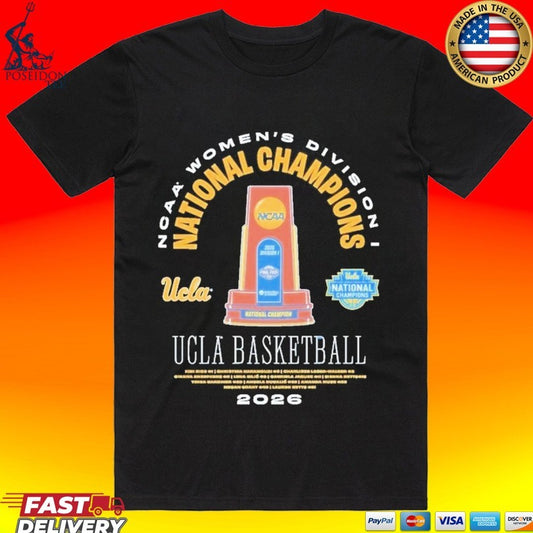 Ucla Bruins 2026 NCAA Women’s Basketball National Champions Legends Trophy T-shirt