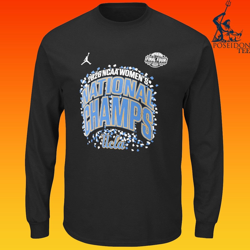 Ucla Bruins Jordan Brand 2026 NCAA Women’s Basketball National Champions Confetti T-shirt