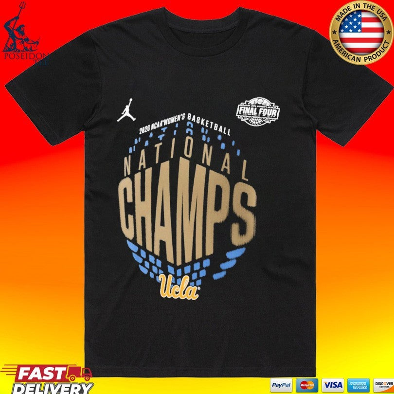 Ucla Bruins Jordan Brand 2026 NCAA Women’s Basketball National Champions Locker Room T-shirt