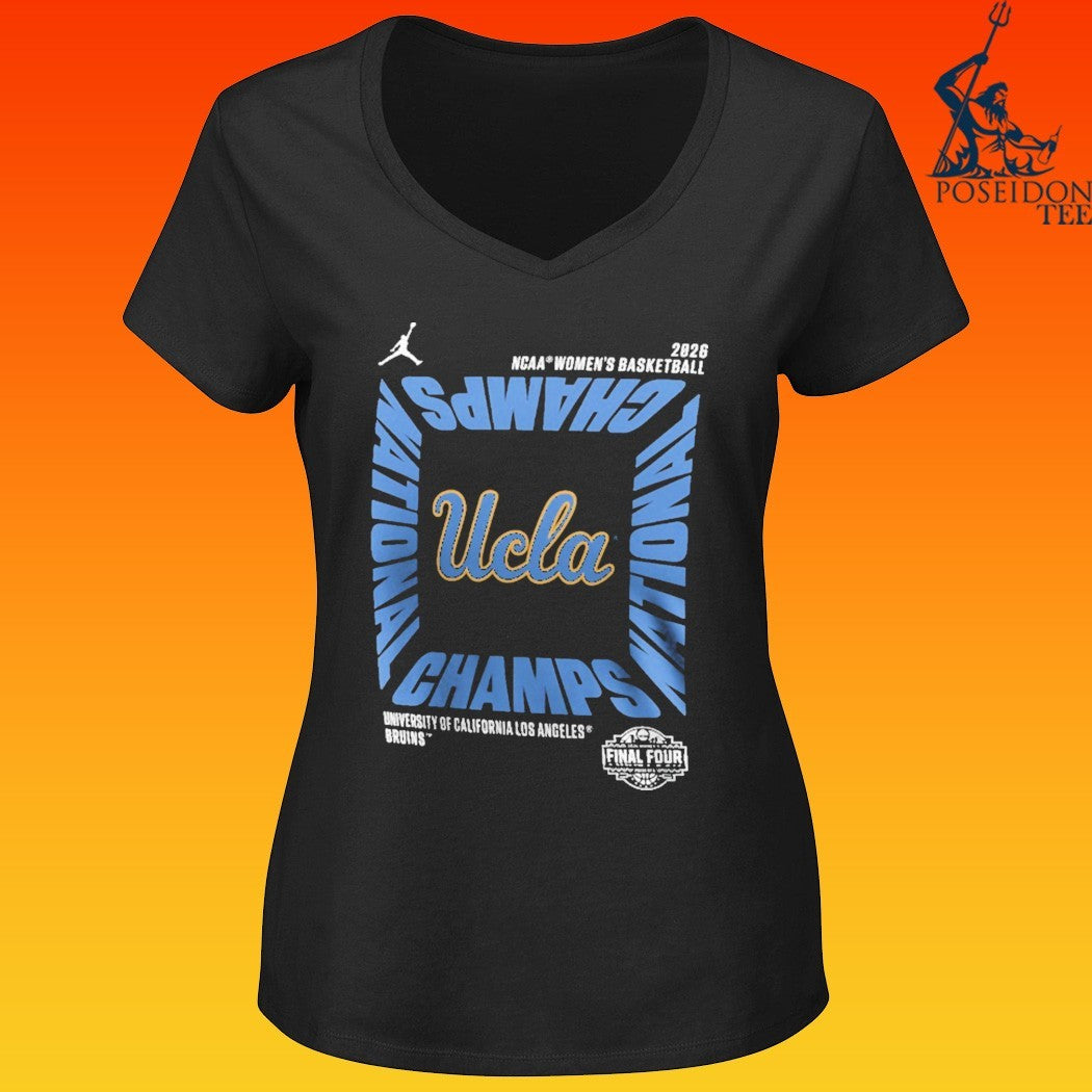 Ucla Bruins Jordan Brand Women’s 2026 NCAA Women’s Basketball National Champions Square Celebration T-shirt