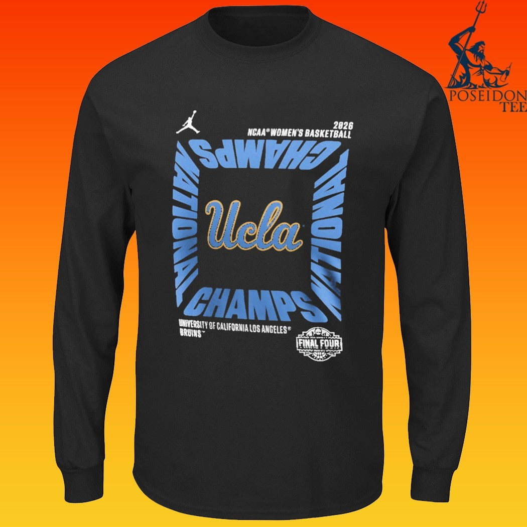 Ucla Bruins Jordan Brand Women’s 2026 NCAA Women’s Basketball National Champions Square Celebration T-shirt