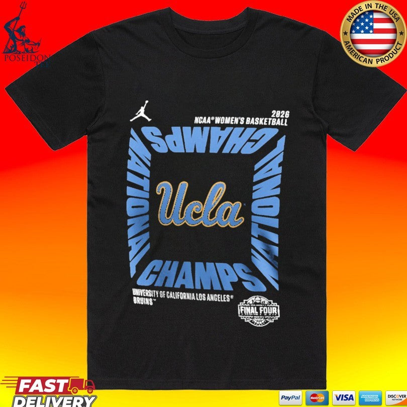 Ucla Bruins Jordan Brand Women’s 2026 NCAA Women’s Basketball National Champions Square Celebration T-shirt