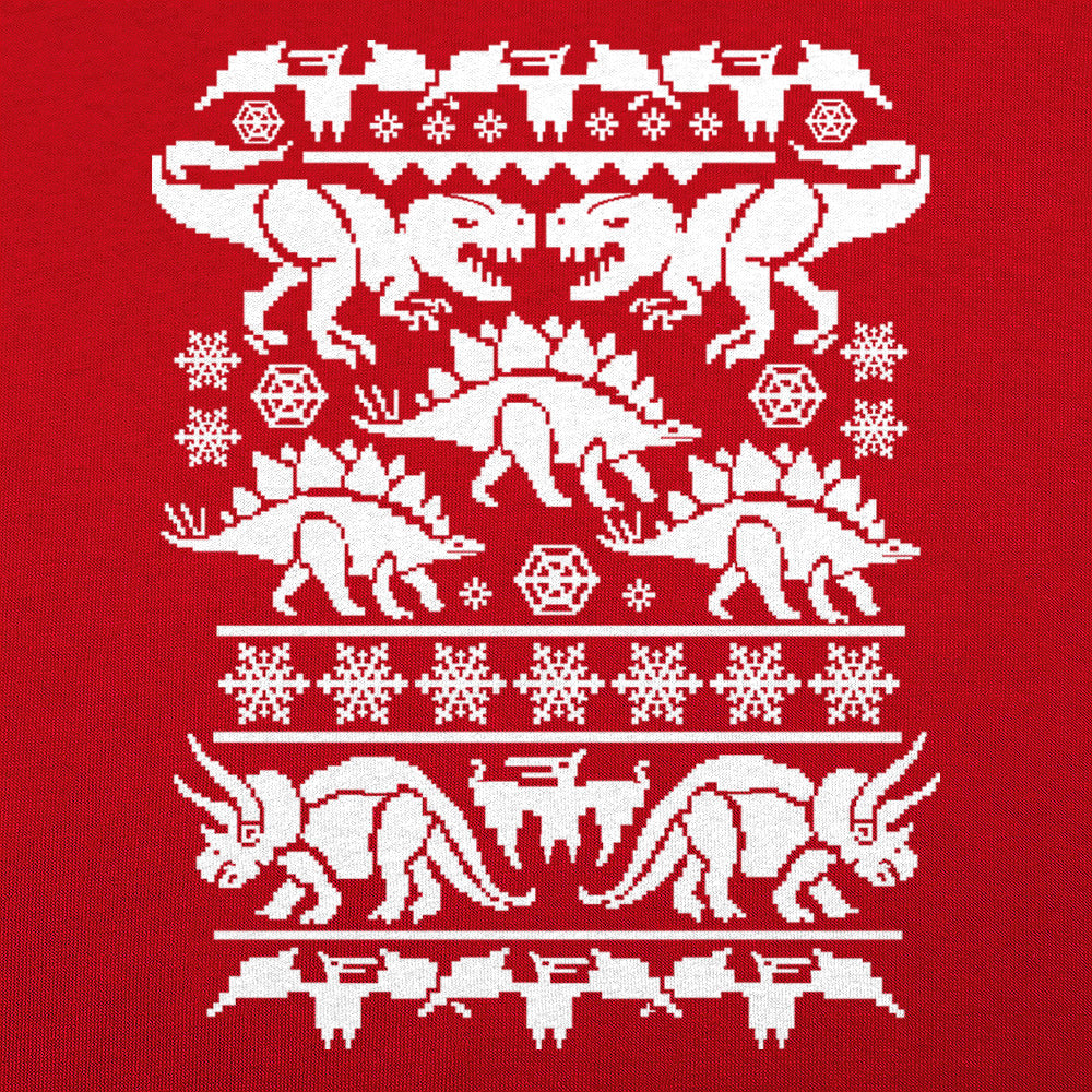 Ugly Dinosaur Sweater Pattern T-Rex and Triceratops
