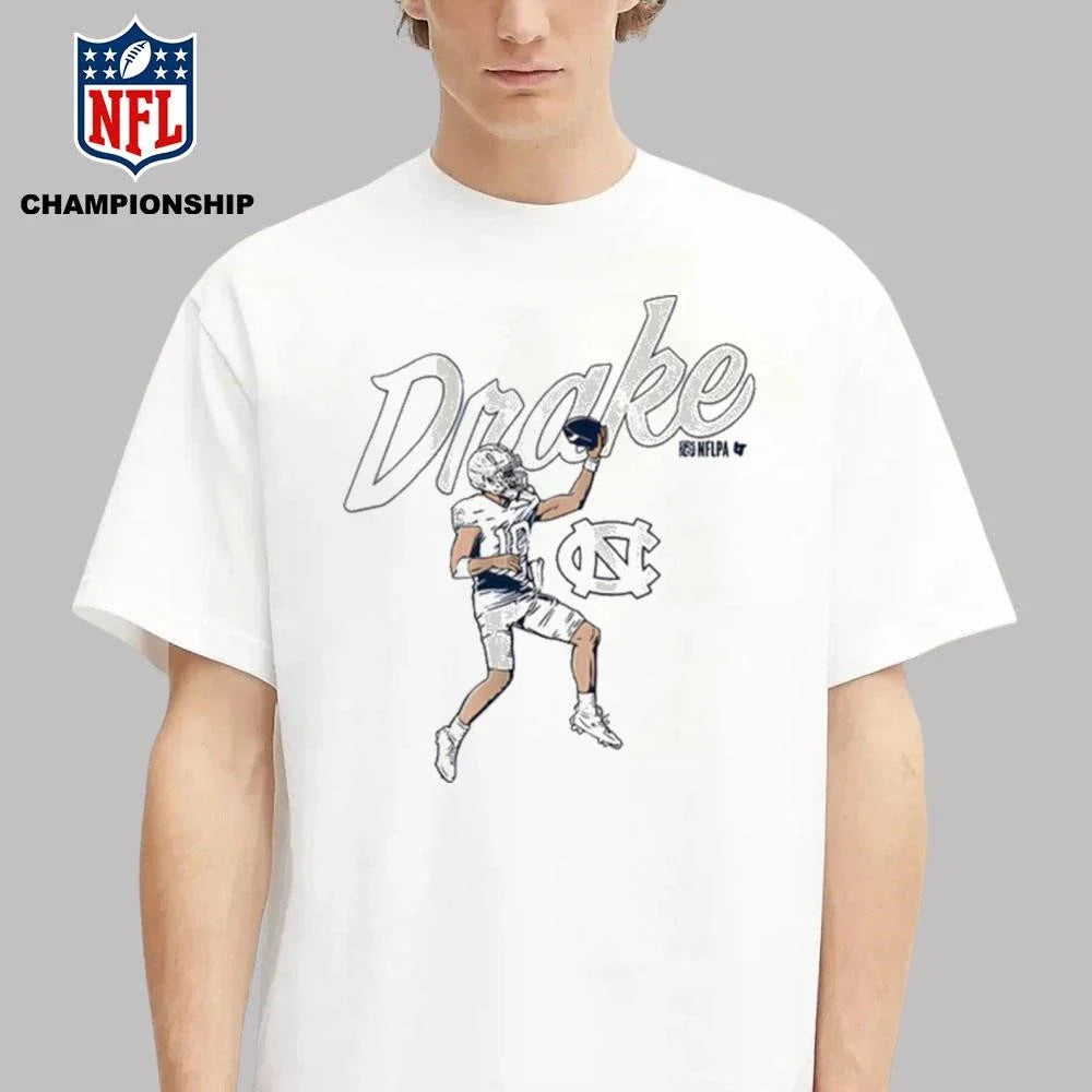 UNC Football Drake Maye Finger Roll Pro Shirt