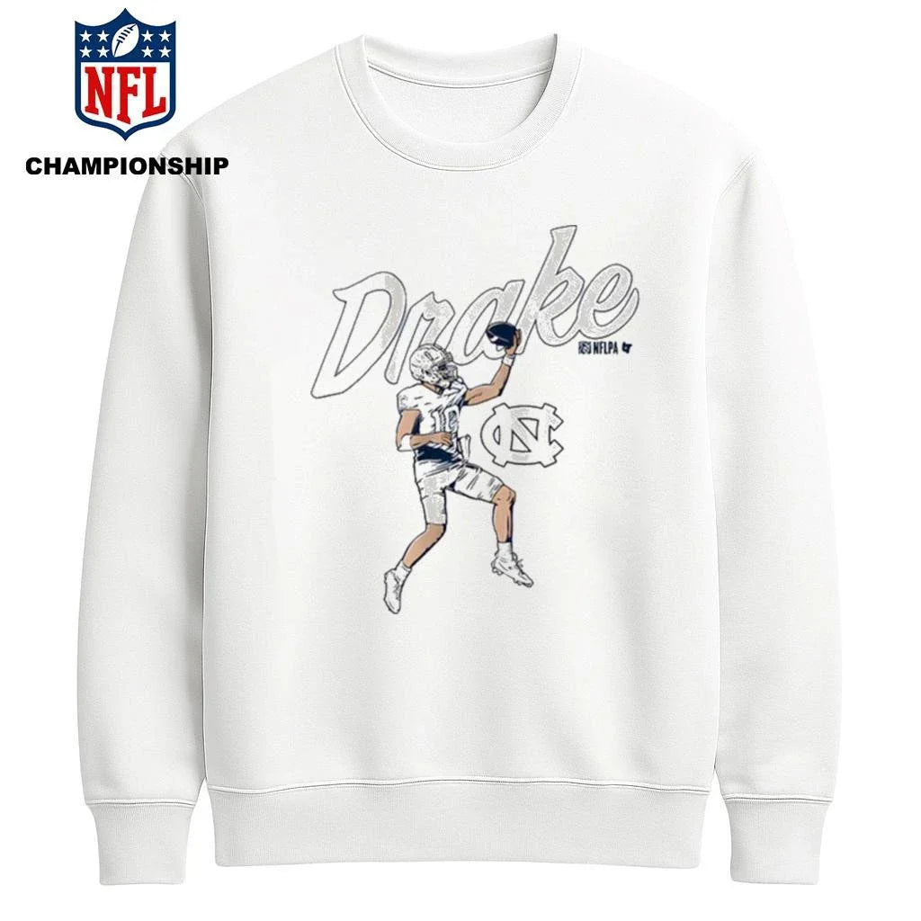 UNC Football Drake Maye Finger Roll Pro Shirt