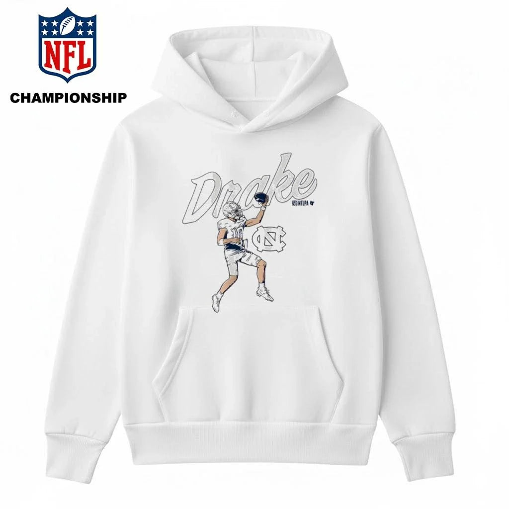 UNC Football Drake Maye Finger Roll Pro Shirt