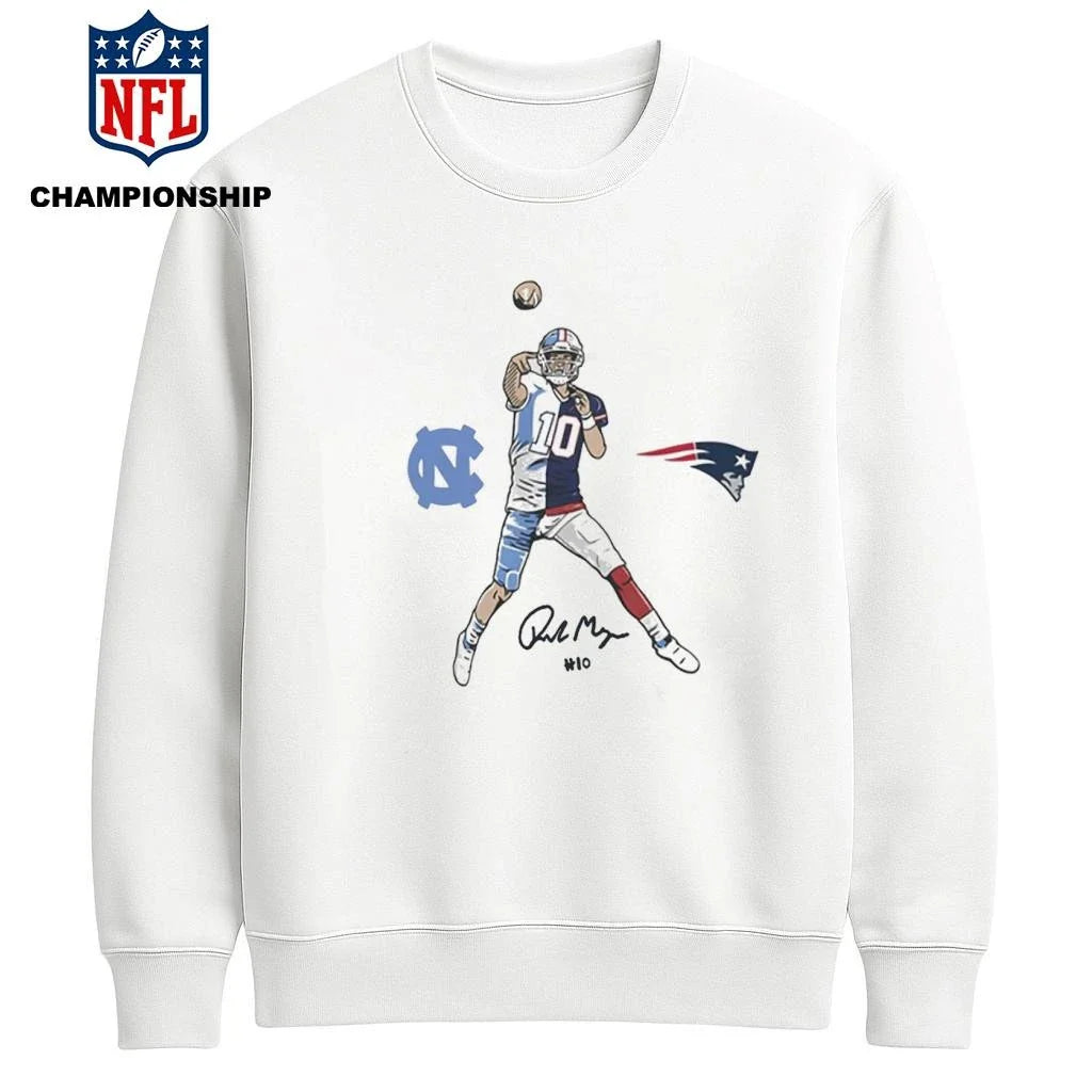 UNC Football Drake Maye Pro Pose Legend Shirt