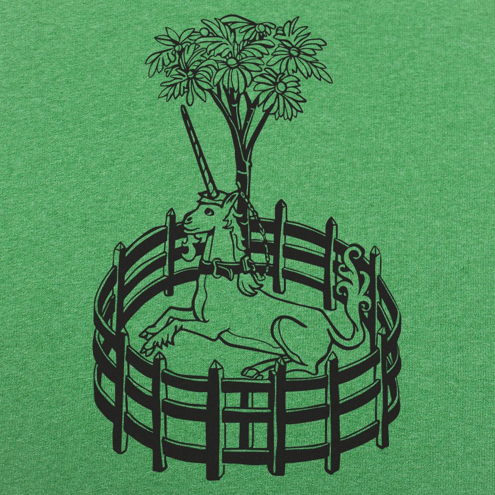 Unicorn In Captivity Illustration