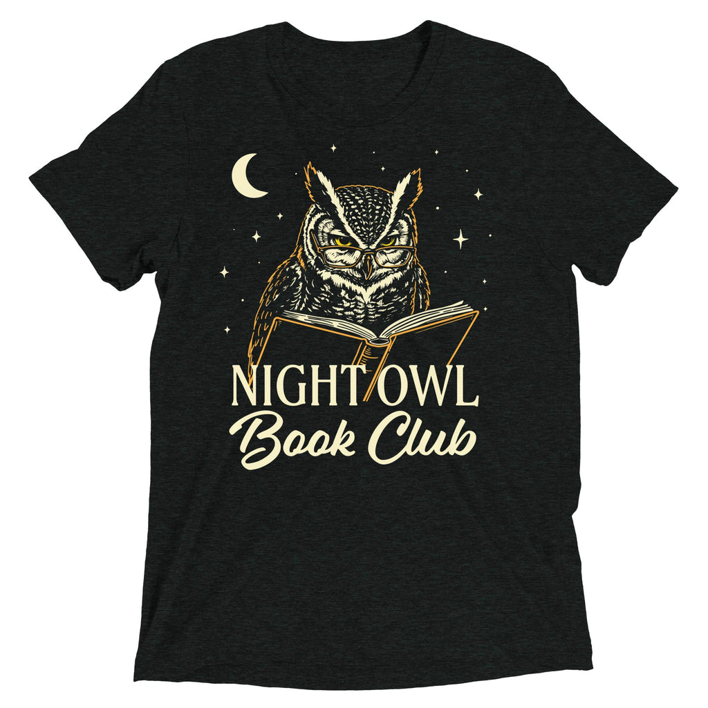 Night Owl Book Club Men's Tri-Blend Tee
