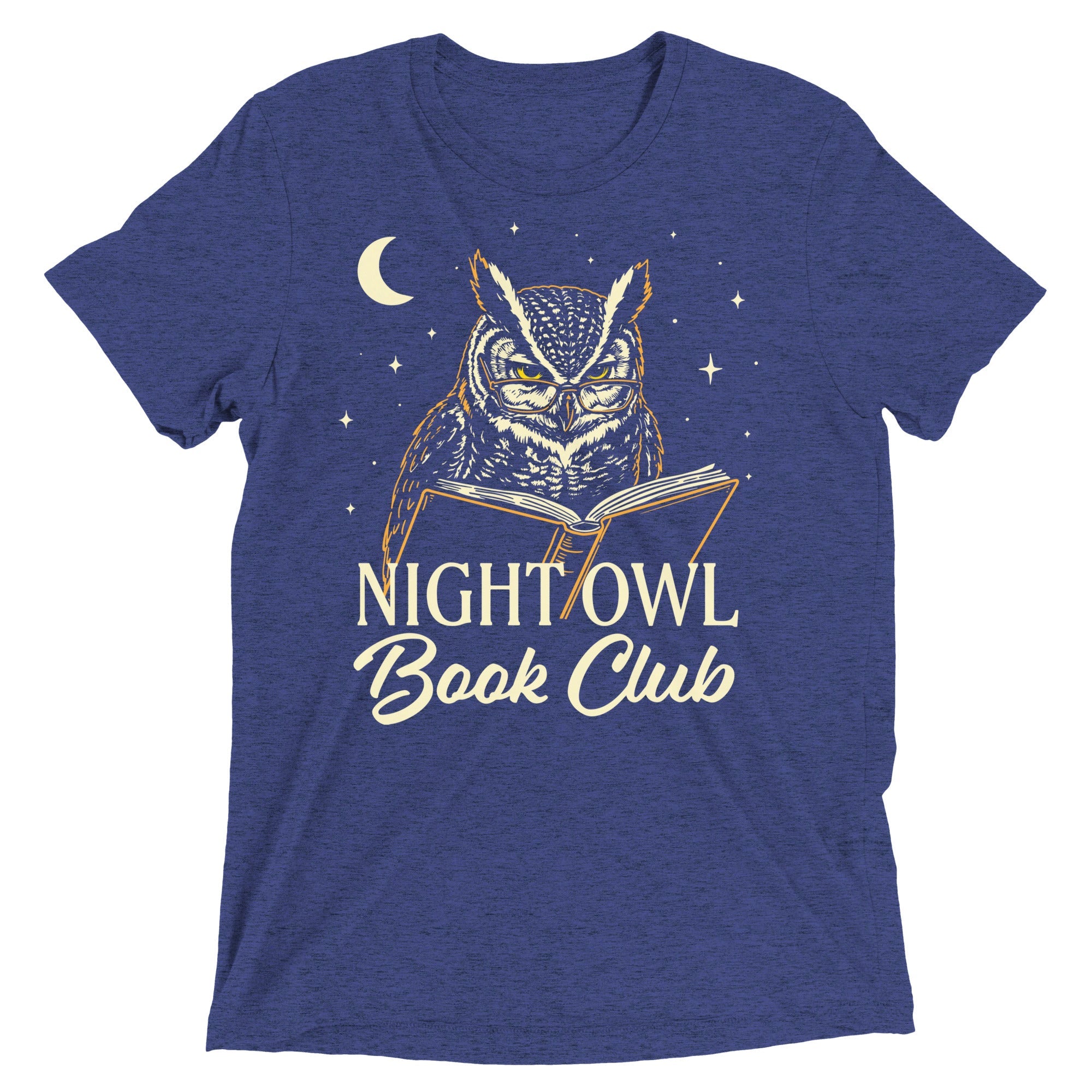 Night Owl Book Club Men's Tri-Blend Tee