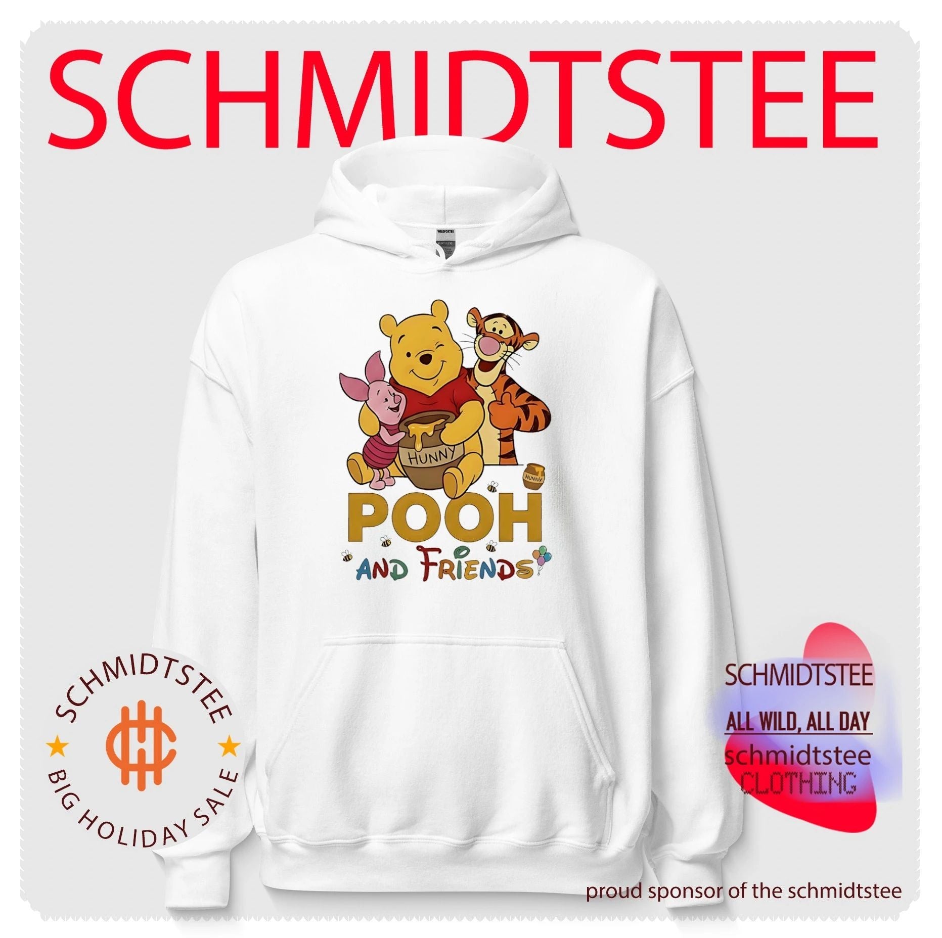 Winnie the Pooh Piglet and Tigger Hunny Pot shirt