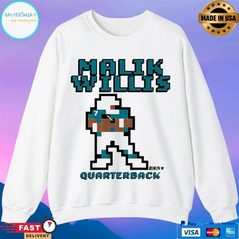 Miami Dolphins Malik Willis Quarterback Retro Baller Miami T-shirts