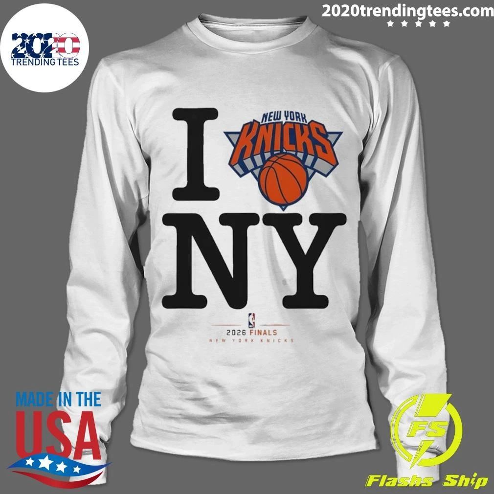 New York Knicks Basketball I Love Ny 2026 Finals Logo Shirt