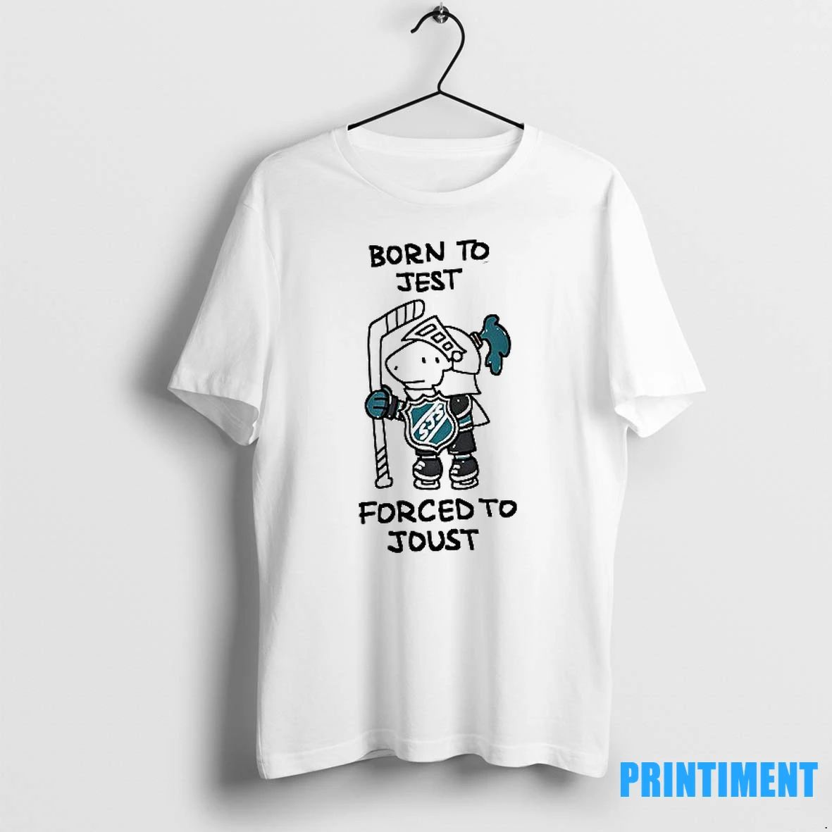 San Jose Sharks Vs Vegas Golden Knights Born To Jest Forced To Joust Tshirts Sweater