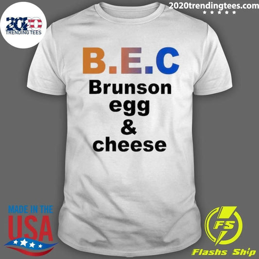 Jalen Brunson Apparel B.e.c Brunson Egg Cheese Shirt