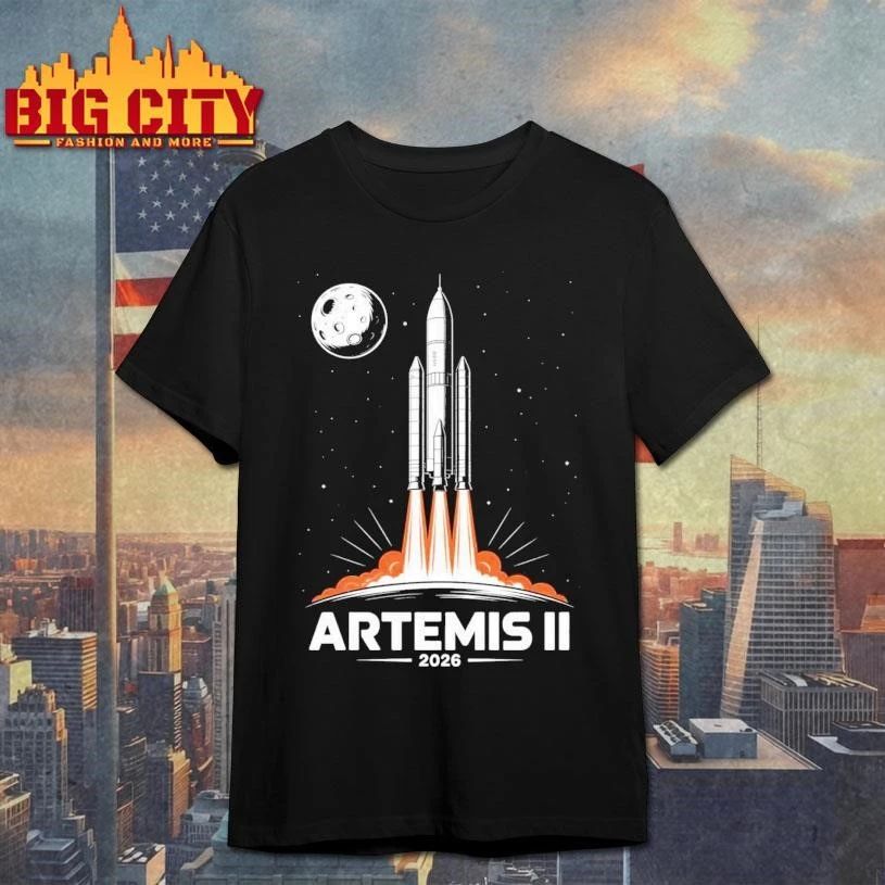 Artemis II 2026 Launch To The Moon Space Shirt