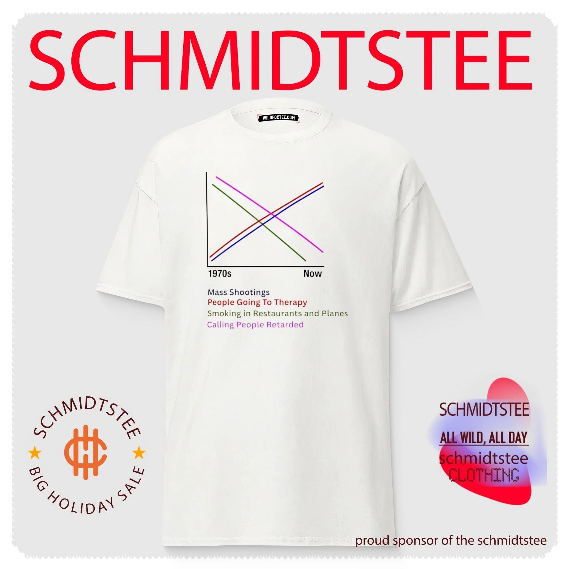 Mass shootings therapy smoking and calling people retarded graph shirt