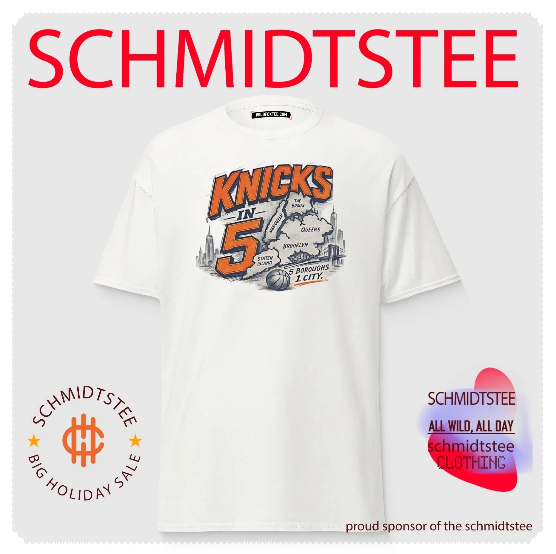 New York Knicks in 5 – 5 Boroughs 1 City shirt