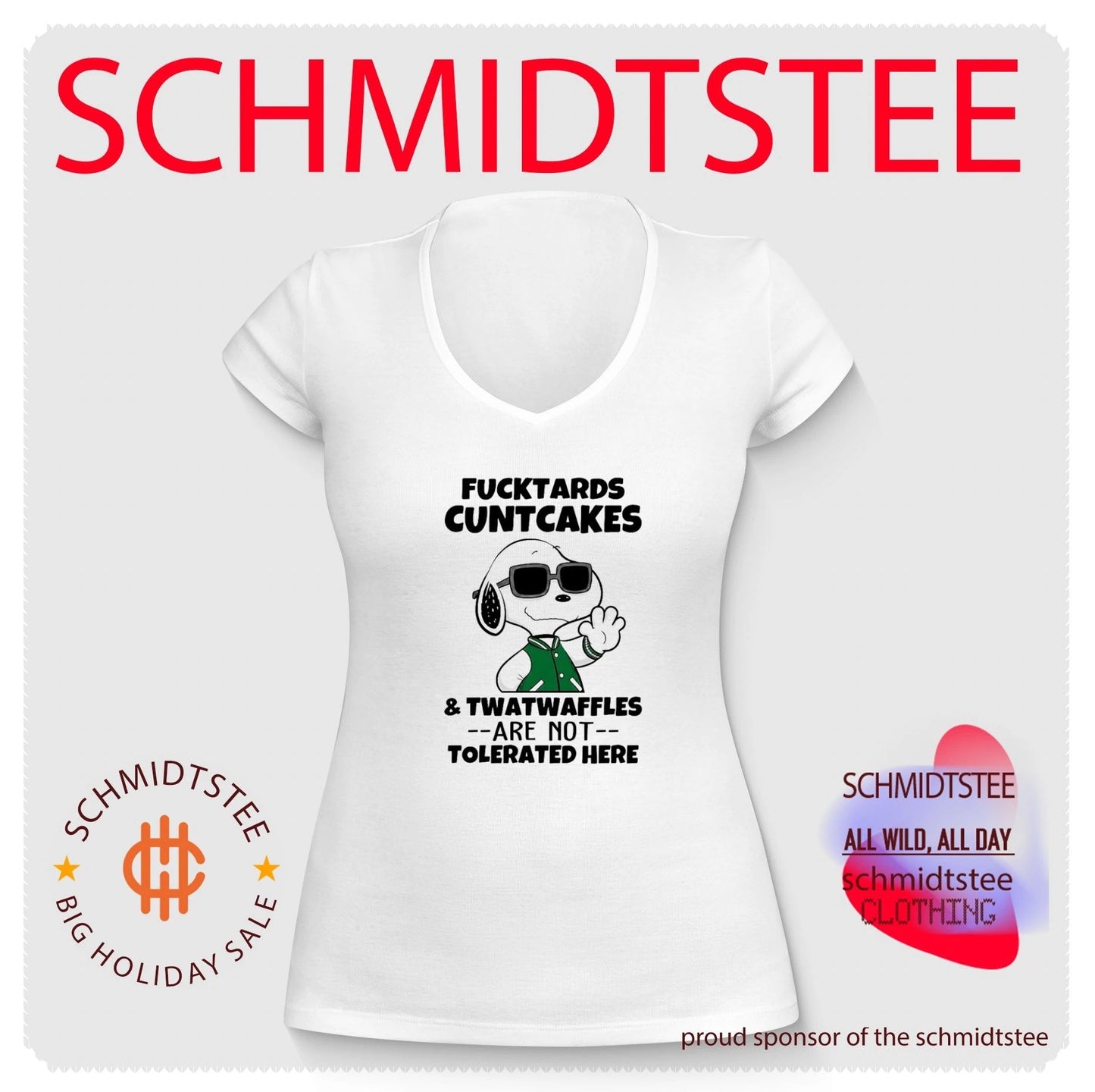 Snoopy Fucktards Cuntcakes and Twatwaffles Are Not Tolerated Here shirt