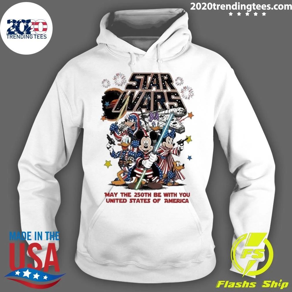 Disney Star Wars May The 250th Be With You United States Of America 1776-2026 Shirt
