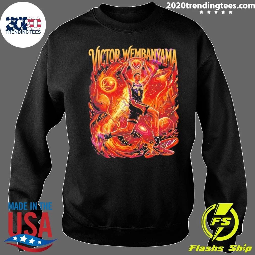 The Alien UFO Space Victor Wembanyama dunk San Antonio Spurs Basketball Vintage Shirt