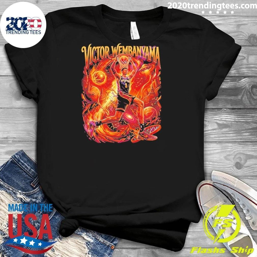 The Alien UFO Space Victor Wembanyama dunk San Antonio Spurs Basketball Vintage Shirt