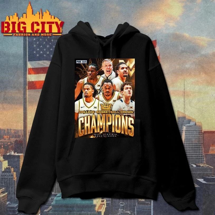 Congrats West Virginia Mountaineers Champions College Basketball Crown 2026 Poster Shirt