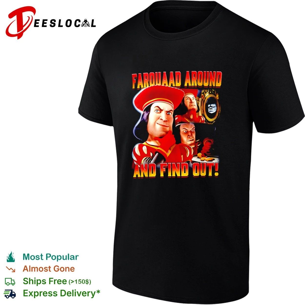 Farquaad Around Find Shrek Gingerbread Man Tee Unisex T-shirt, Sweatshirt, Hoodie (1)